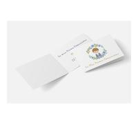 printed Bigliettini Bomboniera Prima Comunione Personalizzabili, Facili da Personalizzare 95x25 mm, fazzoletti,Confetti e Sacchetti da 60 a 240 Pezzi (Bimbo Capelli Castani)