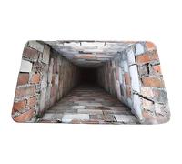 Printed Illusion Rug - Accent Area Rugs | Compact Bedroom Carpet with Interior Floor Coverage, Optical Illusion Rug for Entrance Setup, Visual Doormat, Themed Hole Carpet with Hallway Decor