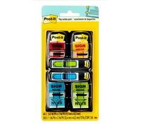 Printed Message Flags,1" Sign Here,1/2" Arrow, 248/PK,AST, Sold as 1 Package