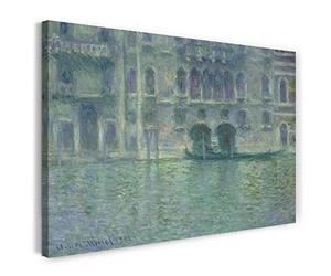 Printed Paintings Stampa su Tela (120x80cm): Claude Monet - Palazzo da Mula, Venezia (1908)