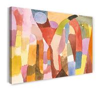 Printed Paintings Stampa su Tela (120x80cm): Paul Klee - Movimento delle camere a Volta (1915)