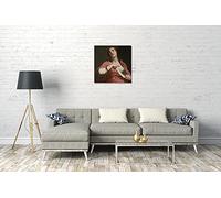 Printed Paintings Stampa su Tela (40x40cm): Guido Cagnacci - La Morte di Cleopatra