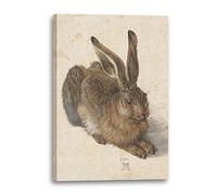 Printed Paintings Stampa su Tela (40x60cm): Albrecht Dürer - Lepre