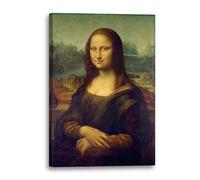 Printed Paintings Stampa su Tela (40x60cm): Leonardo da Vinci - Mona Lisa