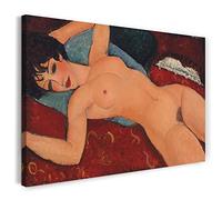 Printed Paintings Stampa su Tela (60x40cm): Amedeo Modigliani - Nu couché