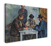 Printed Paintings Stampa su Tela (60x40cm): Paul Cézanne - I Giocatori di Carte