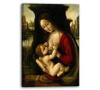 Printed Paintings Stampa su Tela (60x80cm): Bernardino dei Conti - Madonna col Bambino