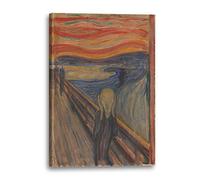 Printed Paintings Stampa su Tela (60x80cm): Edvard Munch - L'urlo (1893)