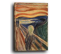 Printed Paintings Stampa su Tela (60x80cm): Edvard Munch - L'urlo (1910)