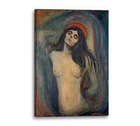 Printed Paintings Stampa su Tela (80x120cm): Edvard Munch - Madonna (1894)
