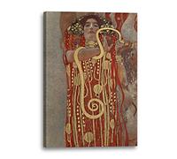 Printed Paintings Stampa su Tela (80x120cm): Gustav Klimt - Hygeia
