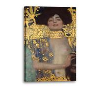 Printed Paintings Stampa su Tela (80x120cm): Gustav Klimt - Judith I (1901)