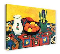 Printed Paintings Stampa su Tela (80x60cm): August Macke - Still Life Still Life Tappeto dei Giac