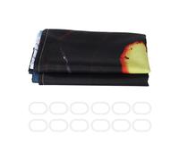 Printed Polyester Valance, Halloween Themed Cartoon Pumpkin Pattern, Customizable Bathroom Curtain for Kitchen, Bathroom, And Bedroom Windows