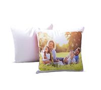 PrintedGift Cuscino Personalizzato con Foto in Puro Cotone Naturale