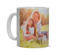 PrintedGift Tazza personalizzata in ceramica con la sua foto o scritta - 300 ml, modello Mug - Idea regalo festa della Mamma, festa del Papà, San Valentino - Massima qualità di stampa