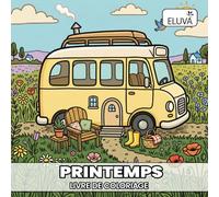 Printemps livre de coloriage: Cozy spring - Motifs de jardinage và scènes de campagne à colorier, Traits gras pour remplissage facile, 126 pages de création