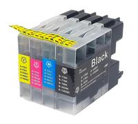 Printer Cartridges Chip Ink Suitable for Brother LC1280 LC1240 LC71 LC73 LC75 LC400 LC12(4 Pack)