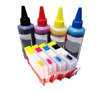 Printer Ink Compatibile con cartucce d'inchiostro ricaricabili HP 364 + inchiostri coloranti da 400 ml for Photosmart 5510 5520 6510 6520 7510 7520 E-All-in-One,for Ink Cartridges