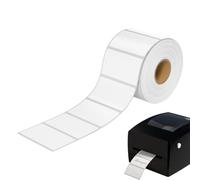 Printer Labels - 2x1 Waterproof Tear Resistant Roll For Office | Printable Label Rolls Provide Clear Scanning For Warehouse Inventory, Freezer Items, And Laboratory Samples.