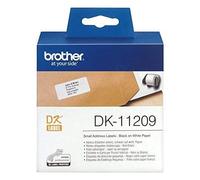 Printer Labels Brother Dk-11209 Black/White 62 X 29 Mm (3 Units) NUOVO
