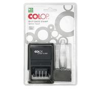Printer S 260/SET - Timbro francese da mettere fai da te, con set di tipi, pinzette e cartellini per impronte digitali, colore blu/rosso