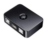 Printer Sharing Hub - Printer Splitter | Switcher USB Sharer With Control Switch | Computer Selector Station | For 2 Computers To Share Keyboard, Scanner, Ṕrinter, Home Control Rooms Game