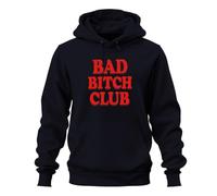 Printera Bad Bitch Club - Felpa con cappuccio, blu navy, S