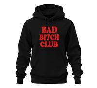 Printera Bad Bitch Club - Felpa con cappuccio, Nero , L