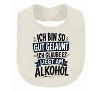 Printera Bavaglino con scritta in lingua tedesca "Ich bin so gut gelaunt
