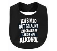Printera Bavaglino con scritta in lingua tedesca "Ich bin so gut gelaunt
