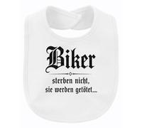Printera Bavaglino da biker non morire, bianco, Taglia unica