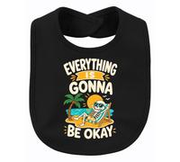 Printera Bavaglino "Everything Is Gonna Be Statement", Nero , Taglia unica