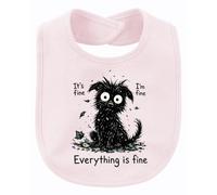 Printera Bavaglino "It's fine I'm fine Statement", Colore: rosa., Taglia
