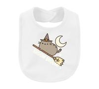 Printera Bavaglino per bambini a forma di gatto da strega | Cappello da strega per Halloween, motivo: luna, gatto, strega, gattino, Kawaii, carino, amante dei gatti, magia, mago