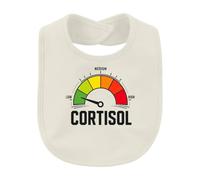Printera Bavaglino per bambini con indicatore di livello di stress e | Sarcasmo Biohacking Fitness Salute Laboratorio Relax Burnout Fisiologia Endocrinologia Medicina Coaching Wellness
