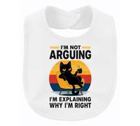 Printera Bavaglino per bambini con scritta "I'm Not Arguing I'm Statement