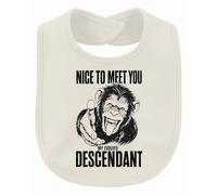 Printera Bavaglino per bambini Nice to Meet You My Statement, naturale