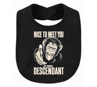 Printera Bavaglino per bambini Nice to Meet You My Statement, Nero , Taglia