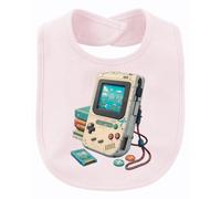 Printera Bavaglino per bambini Y2K, stile retrò con console portatile