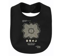 Printera Bavaglino Y2K con scritta "The Signal Is Within Japan", Nero , Taglia unica