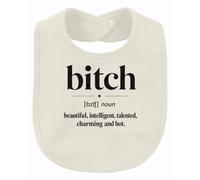 Printera Bitch Definition Beautiful Statement - Bavaglino per bambini | Sarcasmo donne umorismo sicuro di se stessi, dizionario ironico provocante, idea regalo divertente