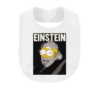 Printera Einstein Parodia Simpsons Mashup - Bavaglino per bambini | Albert Physiker Pop Art Fumetto Divertente Idea Regalo Teoria Relatività Genie Matematica