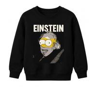 Printera Einstein Parodie Simpsons Mashup - Felpa per bambini | Albert Physiker Pop Art Fumetto Divertente Idea Regalo Teoria Relatività Genie Matematica