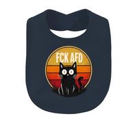 Printera FCK AFD - Bavaglino anti-destro a forma di gatto, colore: nero | Sarcasmo Protest Resistenza Democrazia Divertente Gattino Animali Tolleranza Libertà Eguaglianza Controvento Fumetto
