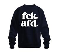 Printera FCK AFD. Politica Statement Democrazia Felpa Pullover, blu navy, XL