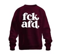 Printera FCK AFD. Politica Statement Democrazia Felpa Pullover, bordeaux, XL