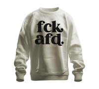 Printera FCK AFD. Politica Statement Democrazia Felpa Pullover, naturale, M