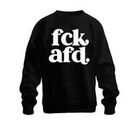 Printera FCK AFD. Politica Statement Democrazia Felpa Pullover, Nero , S
