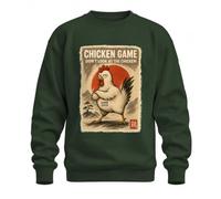 Printera Felpa Chicken Game Don't Look At The Statement | Sarcasmo, gallina, pollame, retrò, vintage, gamer, gamer, bonsai, fattoria giapponese, vita rurale